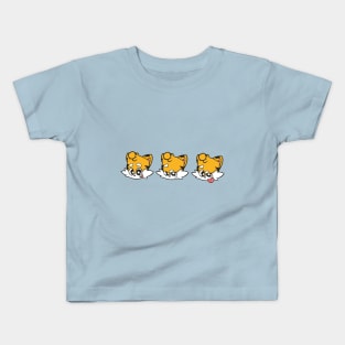 The Faces of Little Tiger Dude Kids T-Shirt